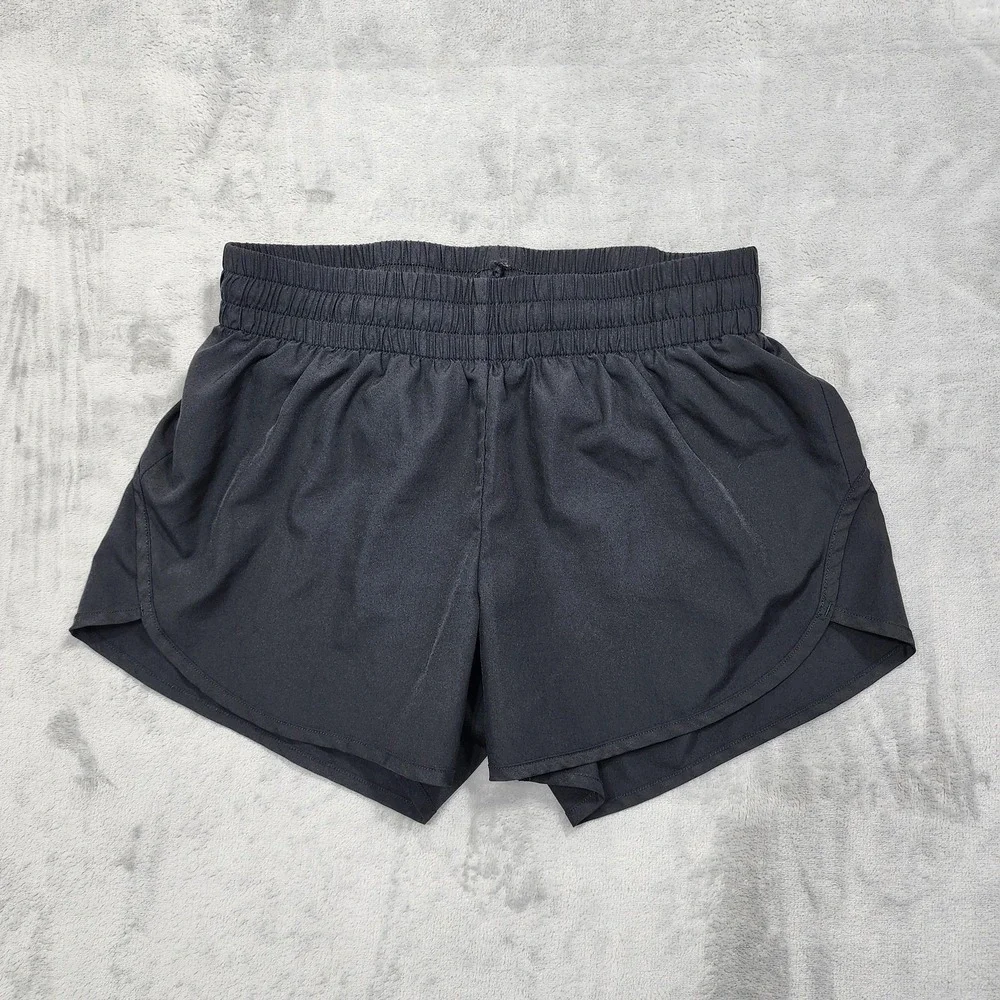 Athletic Works Shorts Womens S Black Lined Running Drawstring Lightweight Gym‎